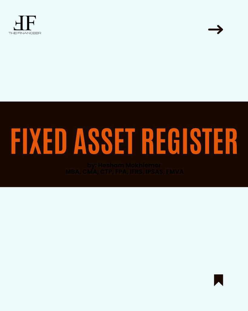 Fixed asset register The Financeer